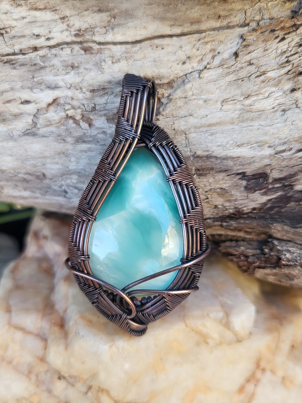 Hemimorphite Gemstone Pendant
